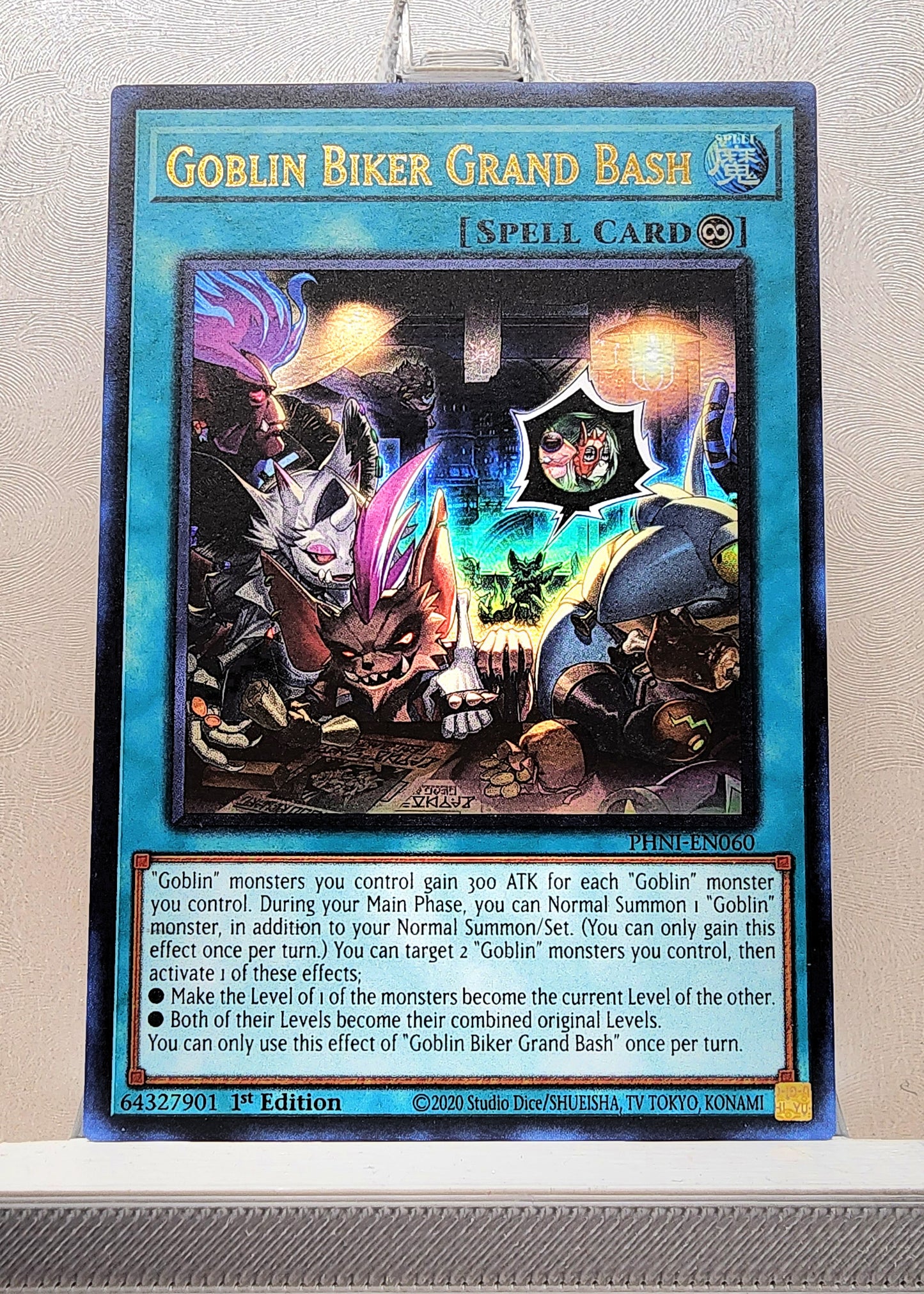 Yugioh! 1x Goblin Biker Grand Bash (PHNI - Ultra Rare) 1st Edition