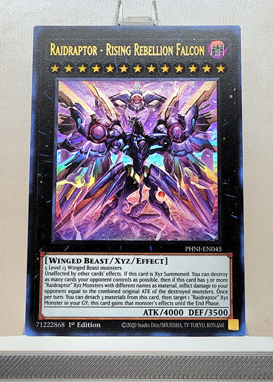 Yugioh! 1x Raidraptor - Rising Rebellion Falcon (PHNI - Ultra Rare) 1st Edition