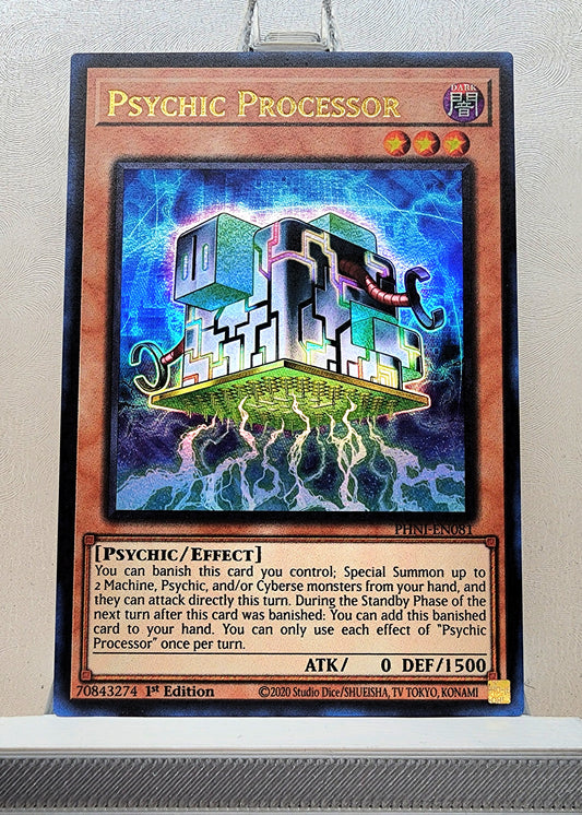 Yugioh! 1x Psychic Processor (PHNI - Ultra Rare) 1st Edition