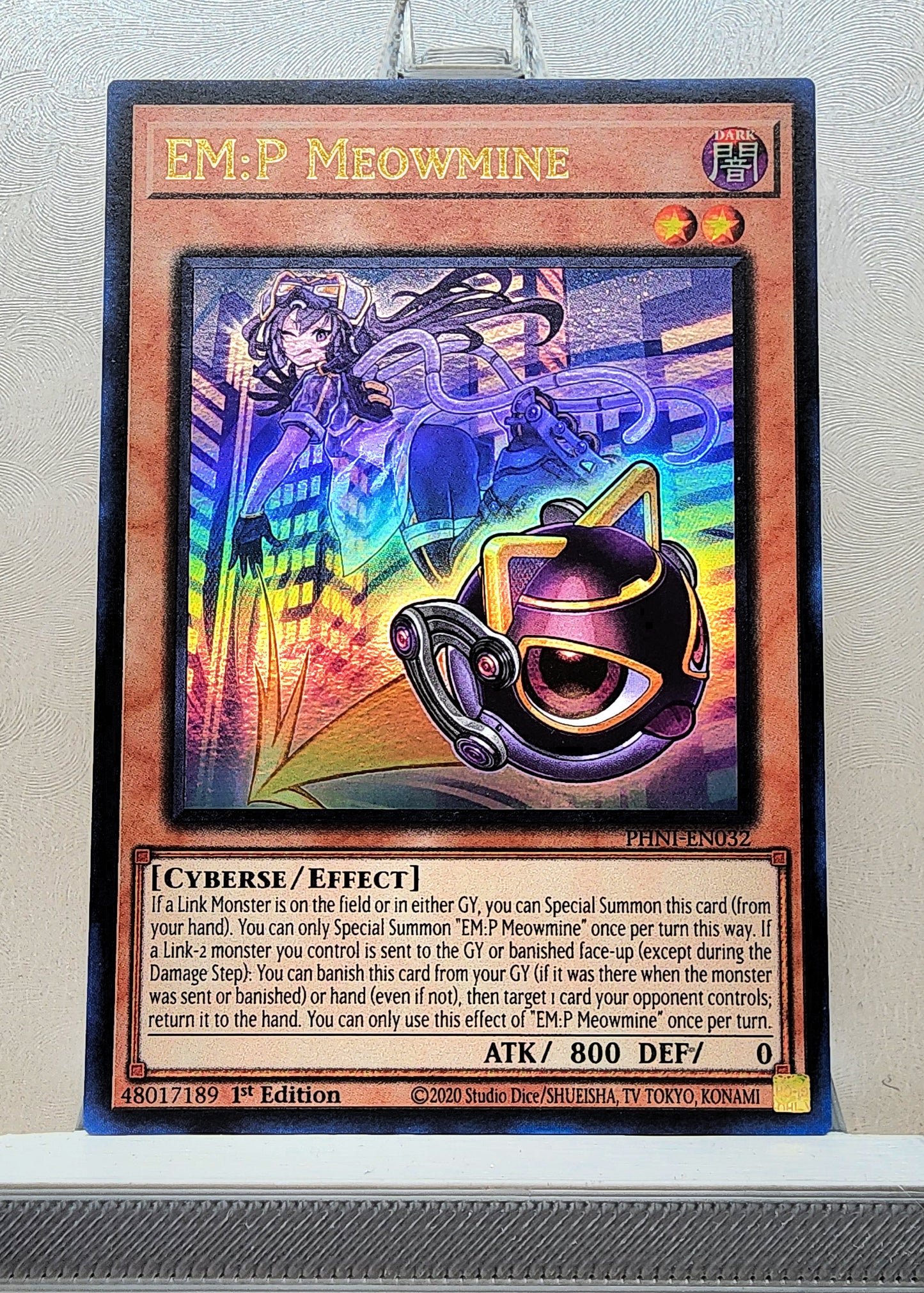 Yugioh! 1x EM:P Meowmine (PHNI - Ultra Rare) 1st Edition