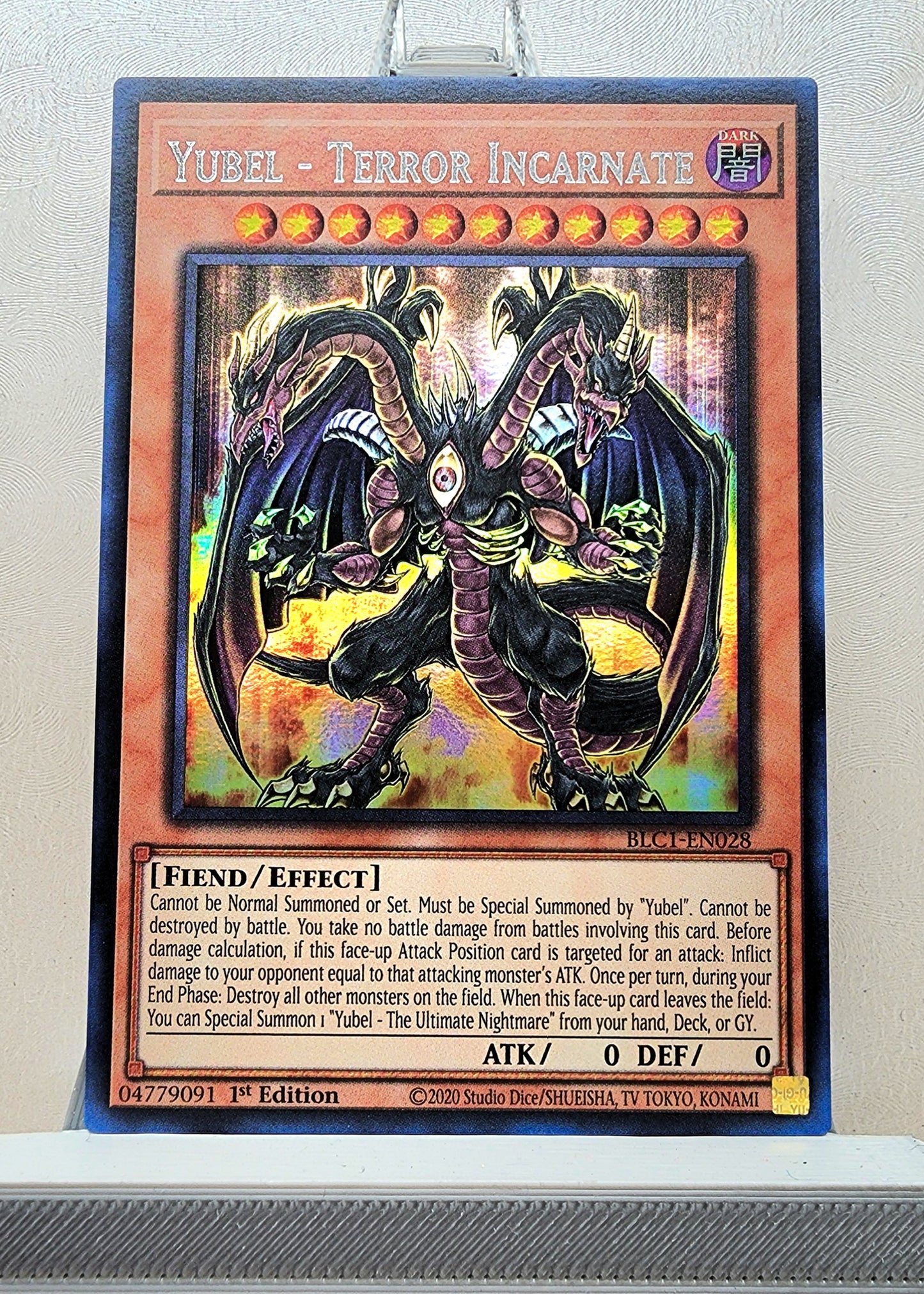 Yugioh! 1x Yubel - Terror Incarnate (BLC1 - Ultra Rare) 1st Edition