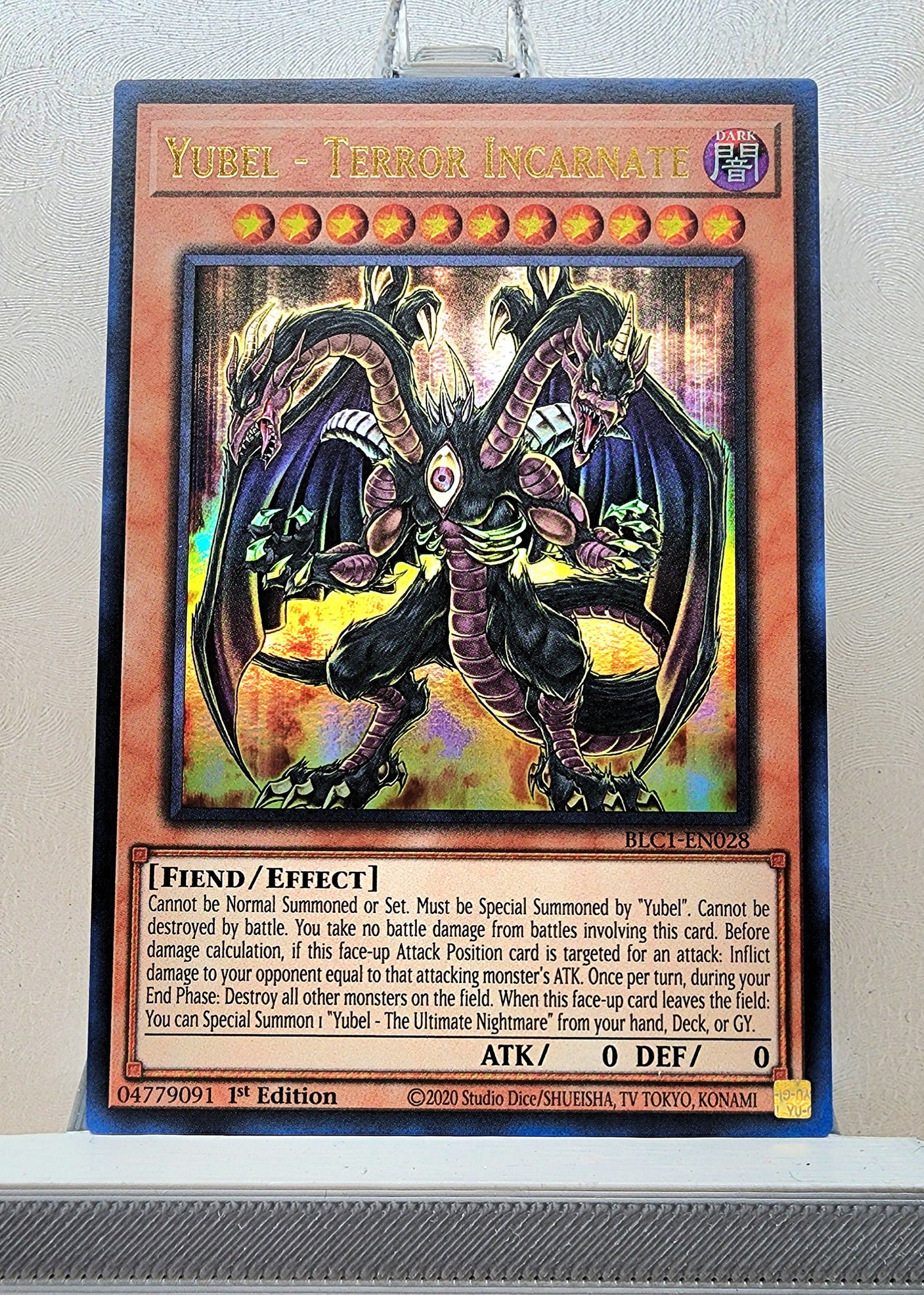 Yugioh! 1x Yubel - Terror Incarnate (BLC1 - Ultra Rare) 1st Edition