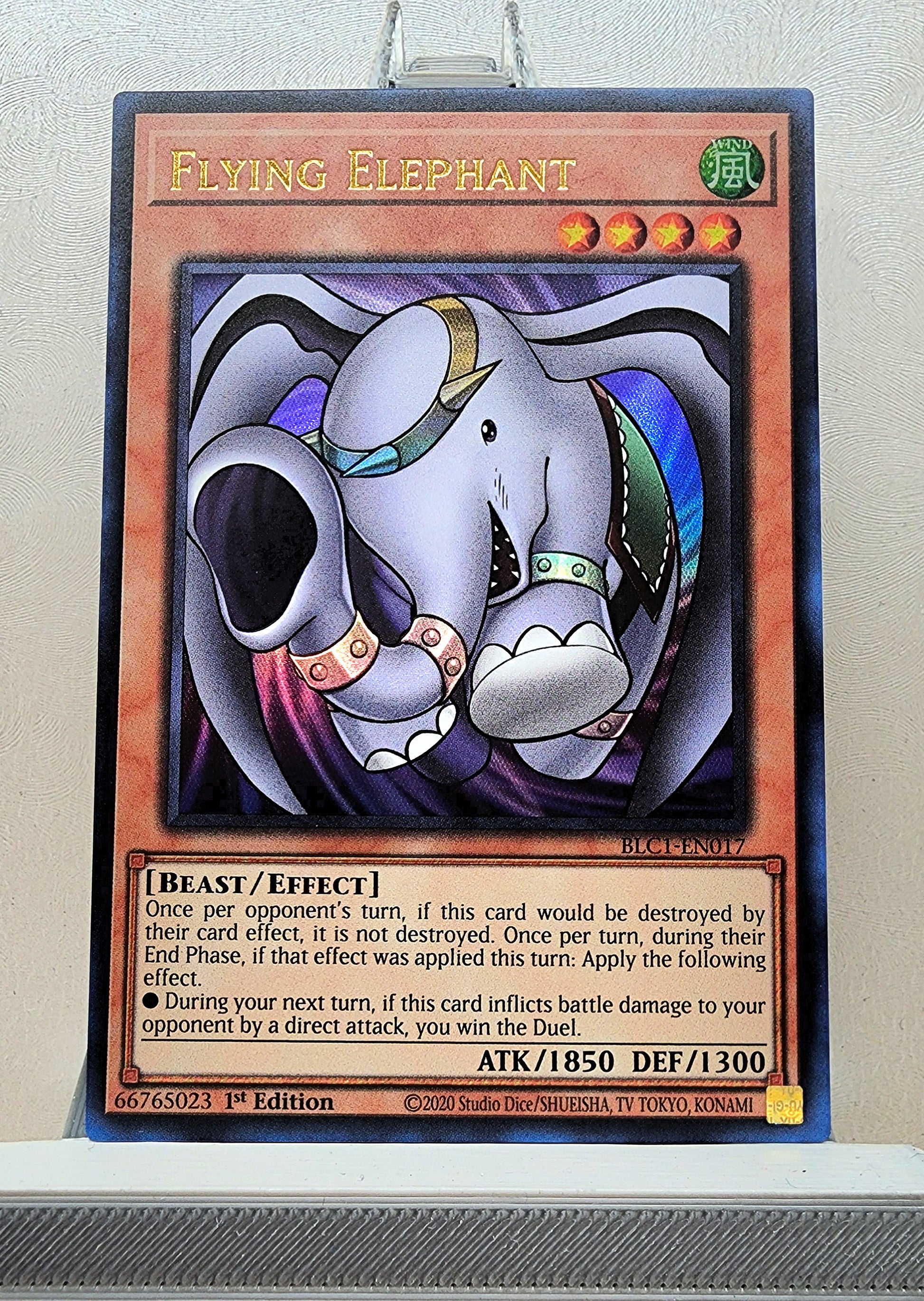 Yugioh! 1x Flying Elephant (BLC1 - Ultra Rare) 1st Edition Yugioh! 1x Flying Elephant (BLC1 - Ultra Rare) 1st Edition