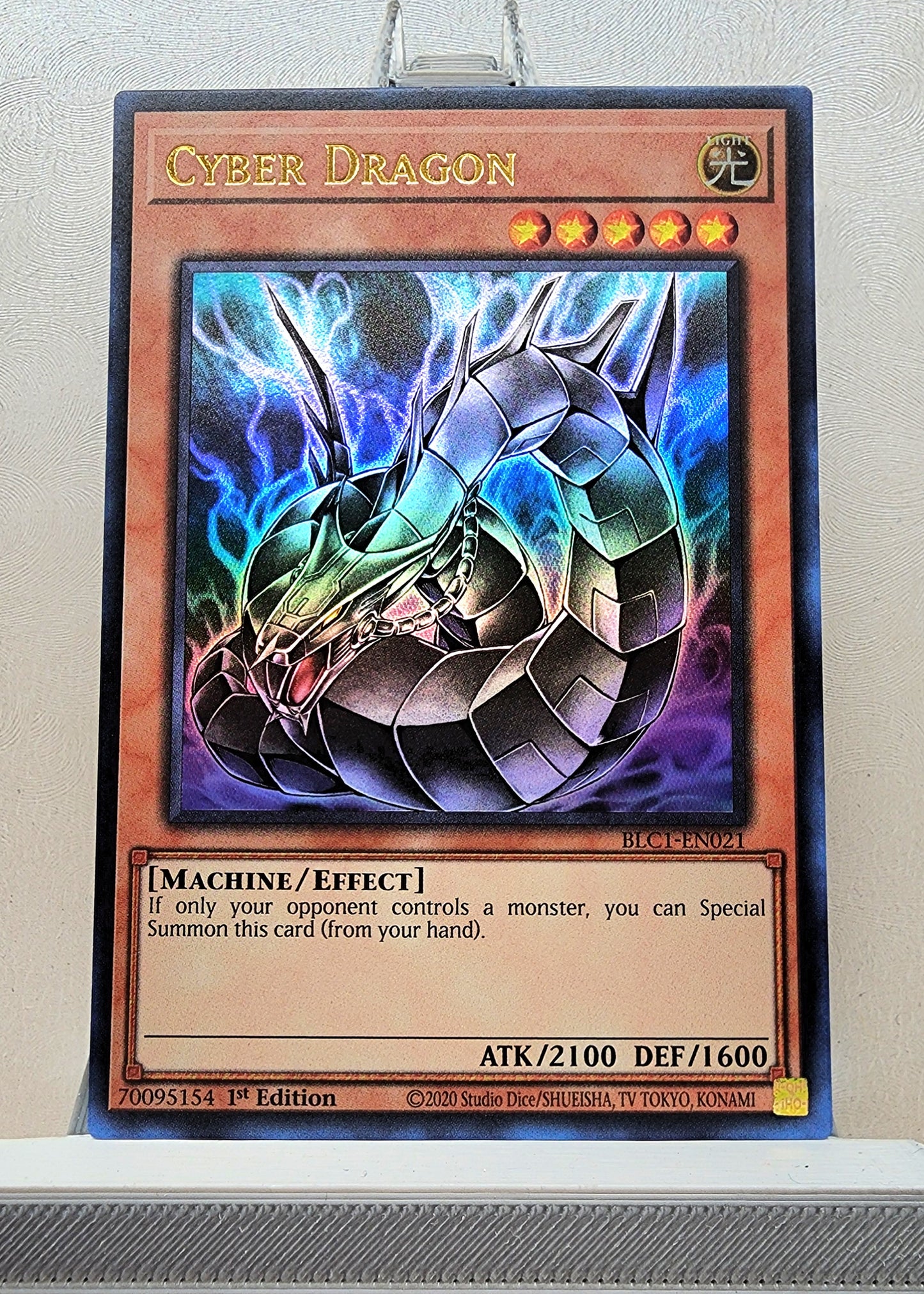 Yugioh! 1x Cyber Dragon Alt Art (BLC1 - Ultra Rare) 1st Edition