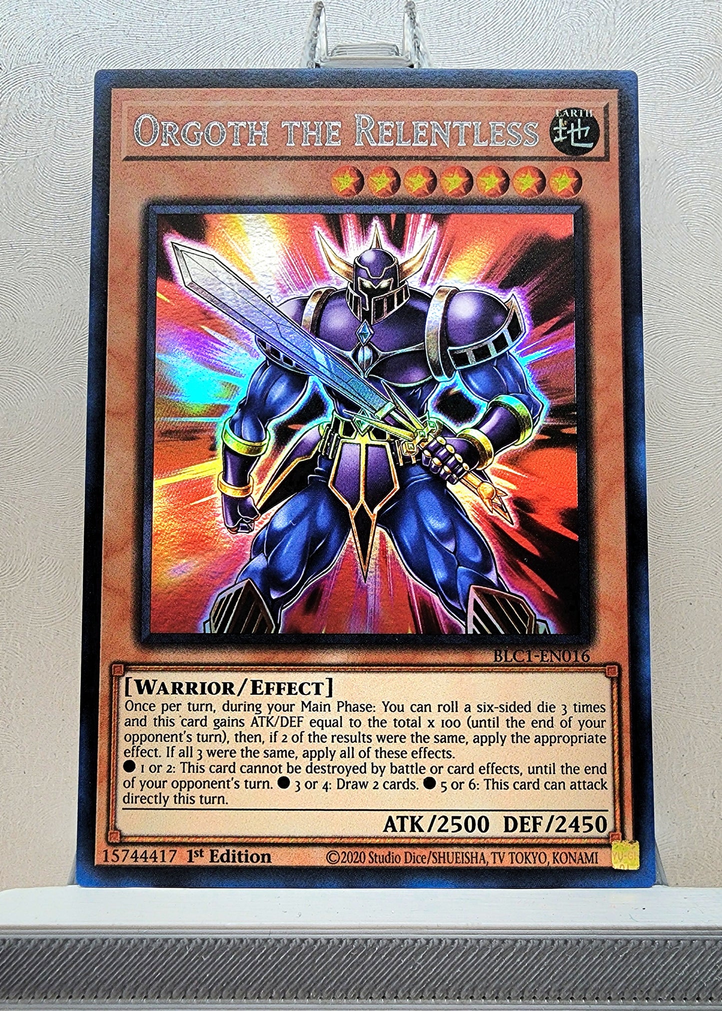 Yugioh! 1x Orgoth the Relentless (BLC1 - Ultra Rare) 1st Edition