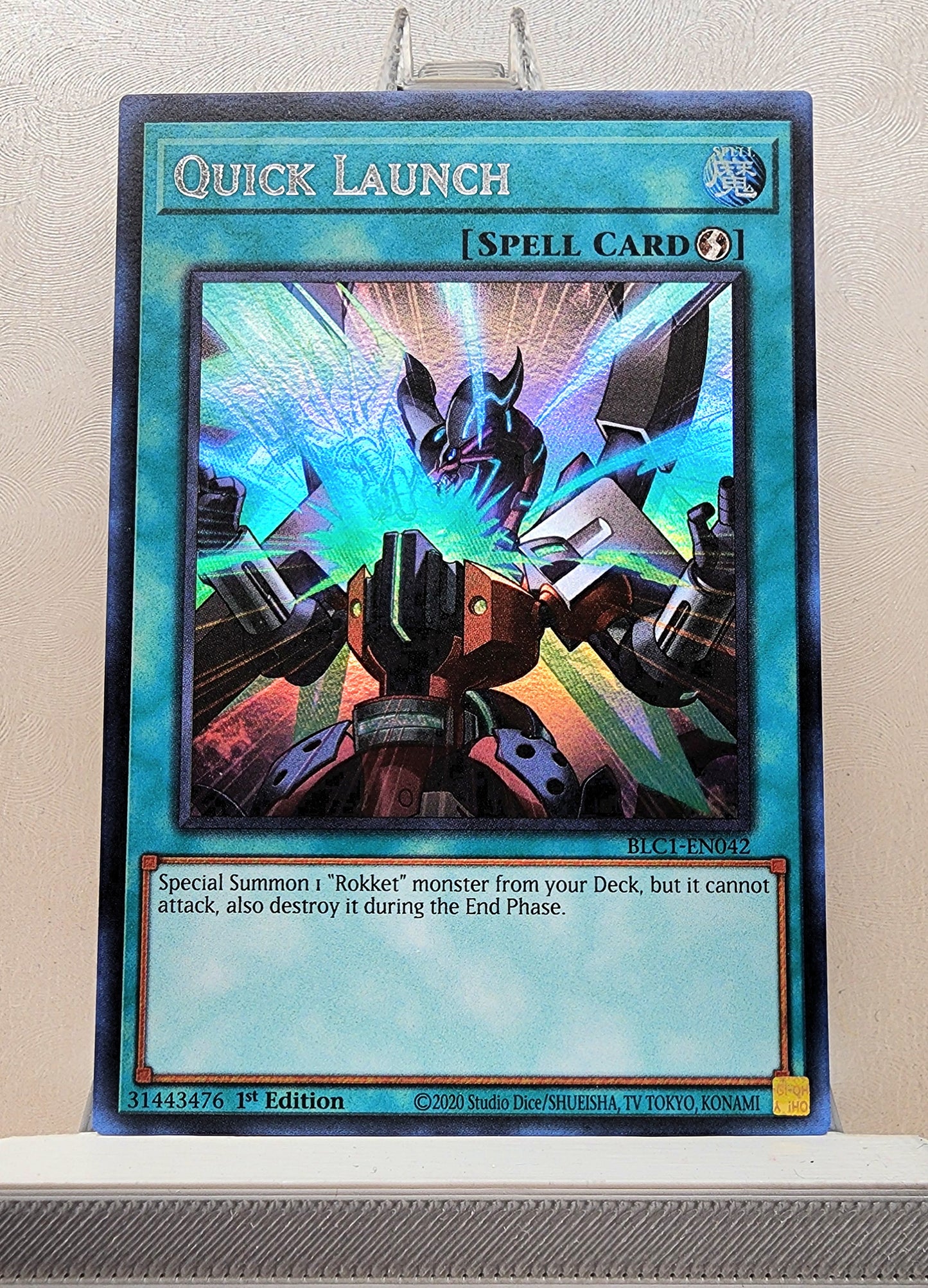 Yugioh! 1x Quick Launch (BLC1 - Ultra Rare) 1st Edition