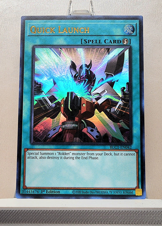 Yugioh! 1x Quick Launch (BLC1 - Ultra Rare) 1st Edition