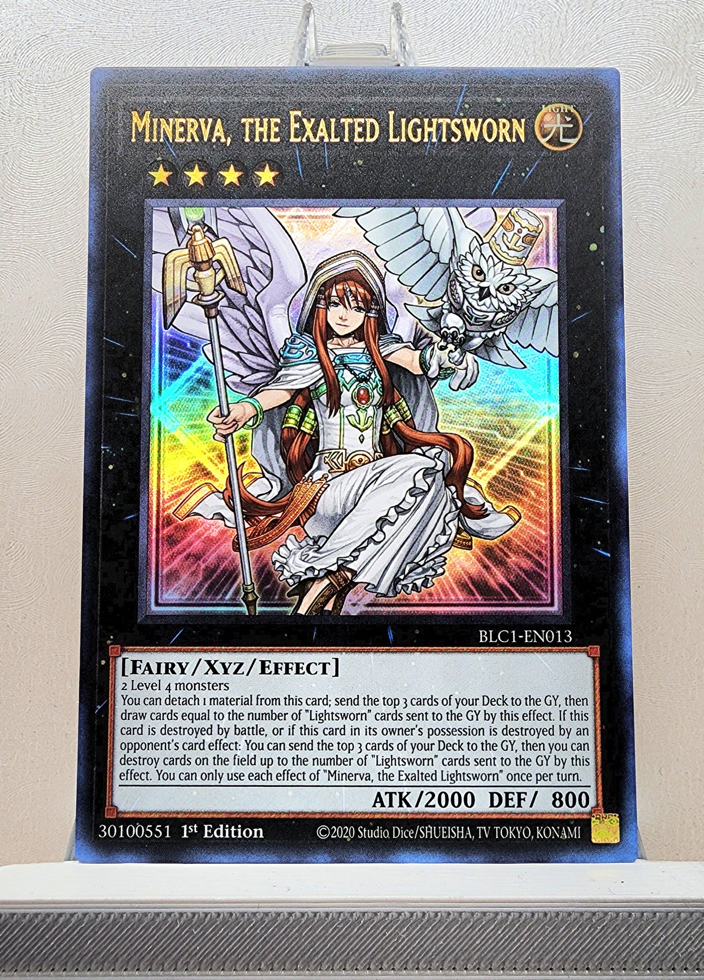 Yugioh! 1x Minerva, the Exalted Lightsworn (BLC1 - Ultra Rare) 1st Edition