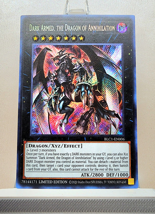 Yugioh! 1x Dark Armed, the Dragon of Annihilation (BLC1 - Secret Rare) Limited Edition