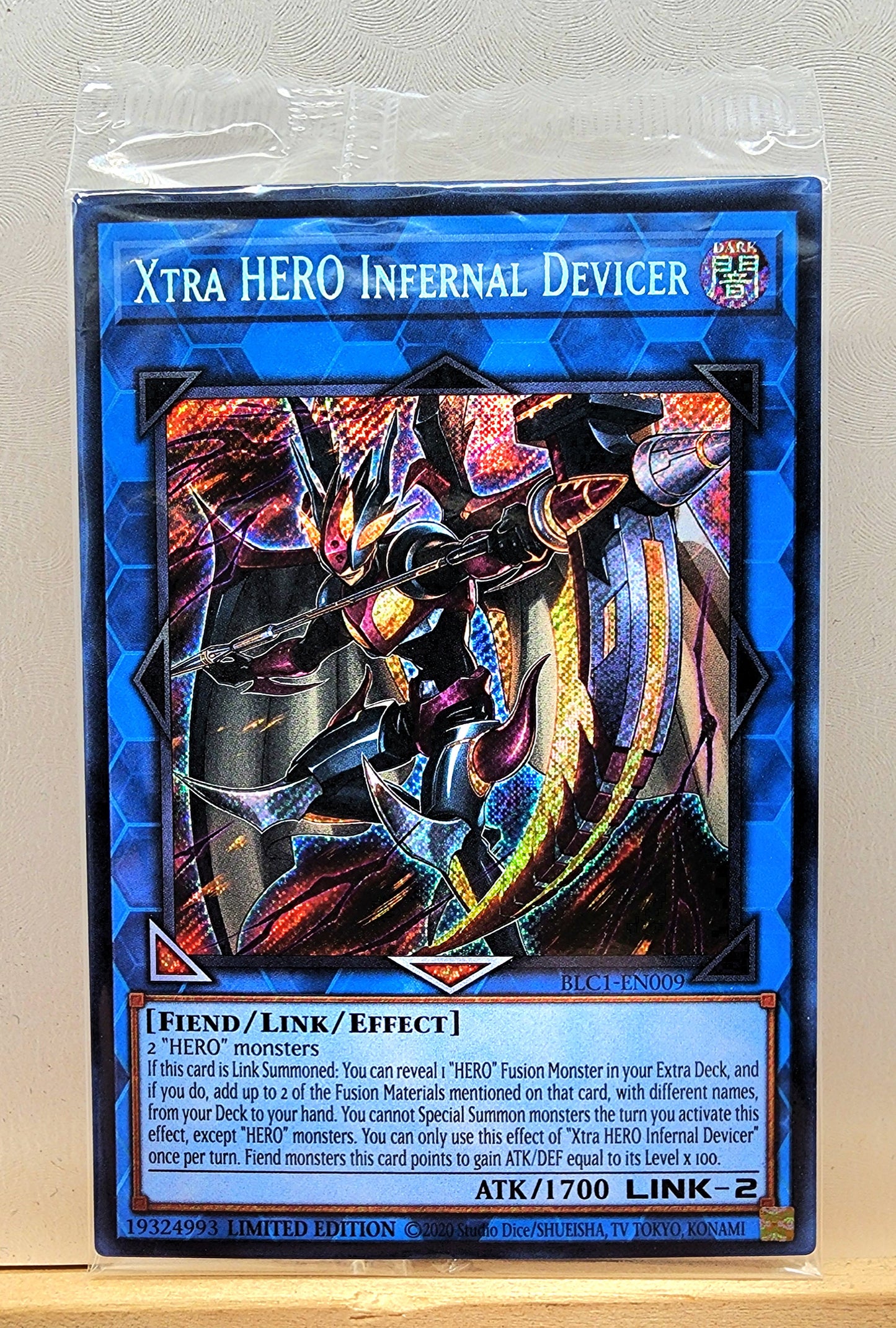 Yugioh! 1x Xtra HERO Infernal Devicer (BLC1 - Secret Rare) Limited Edition