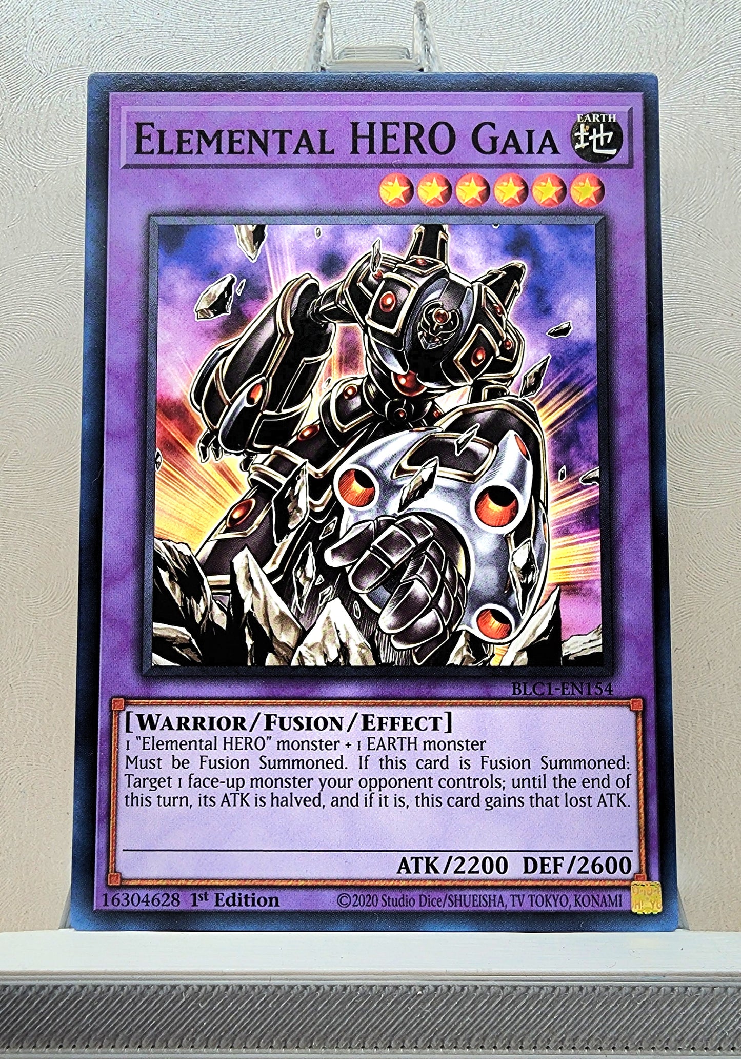 Yugioh! 1x Elemental HERO Gaia (BLC1 - Common) 1st Edition