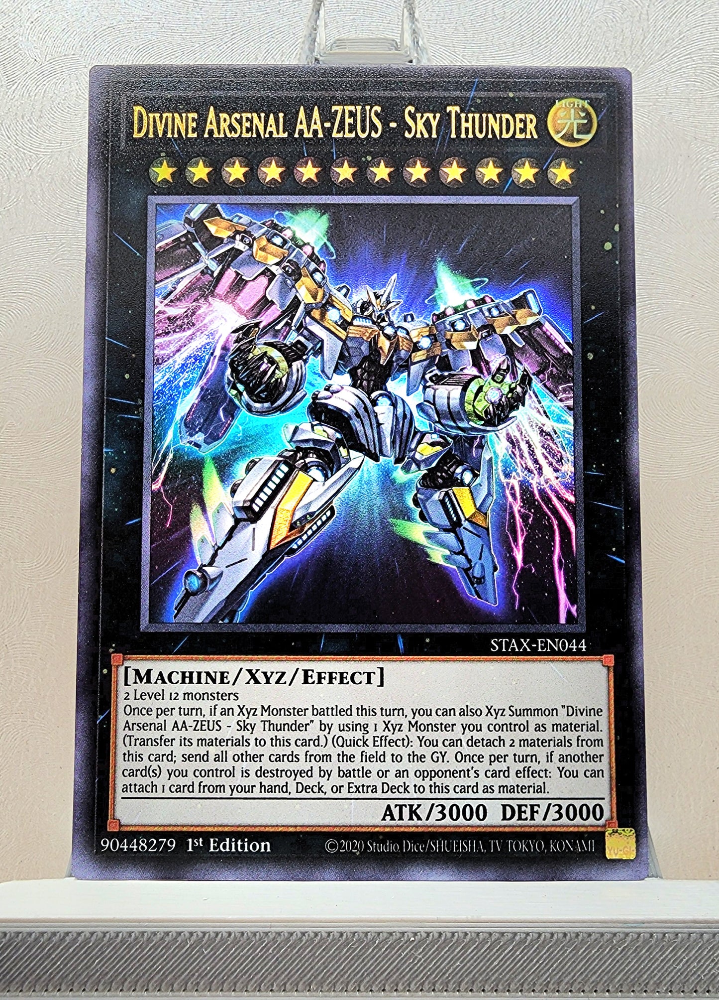 Yugioh! 1x Divine Arsenal AA-ZEUS - Sky Thunder (STAX - Ultra Rare) 1st Edition