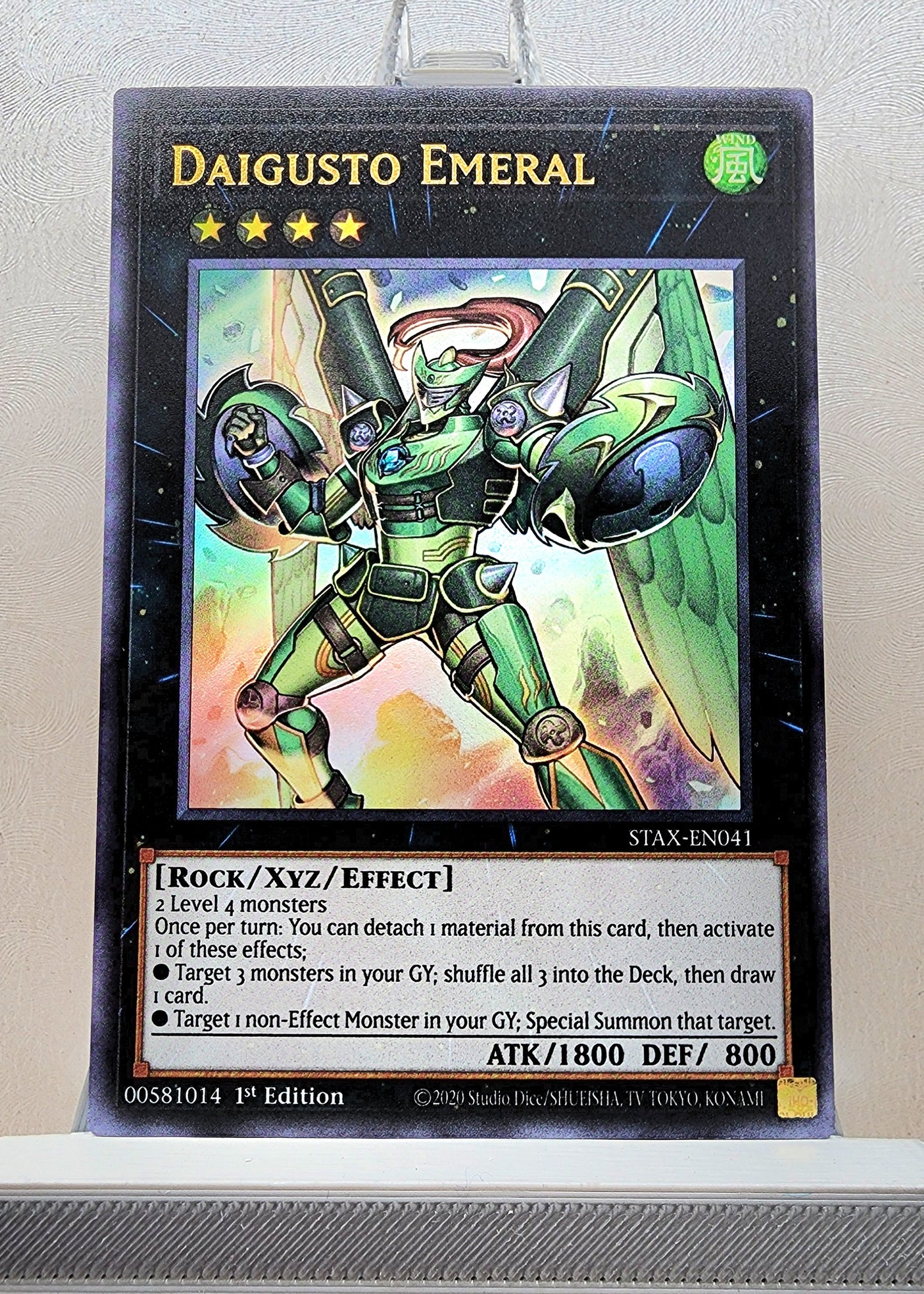 Yugioh! 1x Daigusto Emeral (STAX - Ultra Rare) 1st Edition