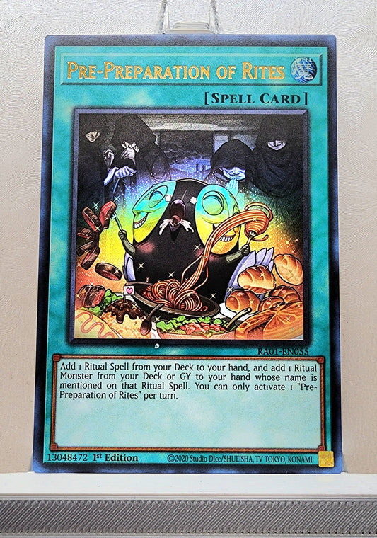 Yugioh! 1x Pre Preparation of Rites (RA01 - Ultra Rare) 1st Edition