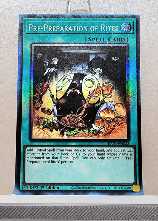 Yugioh! 1x Pre Preparation of Rites (RA01 - Prismatic Collectors Rare) 1st Edition