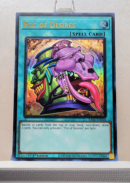 Yugioh! 1x Pot of Desires (RA01 - Ultra Rare) 1st Edition