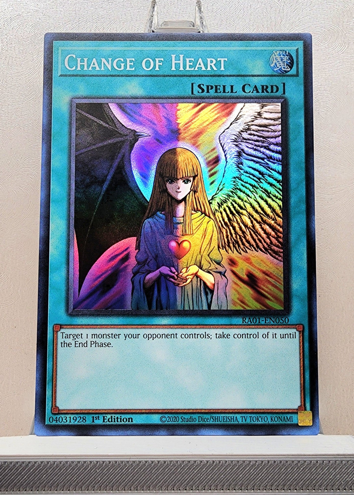 Yugioh! 1x Change of Heart (RA01 - Super Rare) 1st Edition