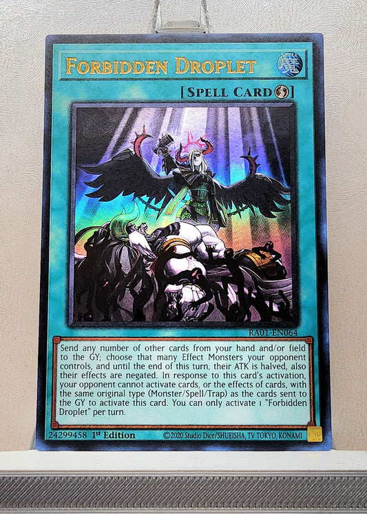 Yugioh! 1x Forbidden Droplet (RA01 - Ultra Rare) 1st Edition