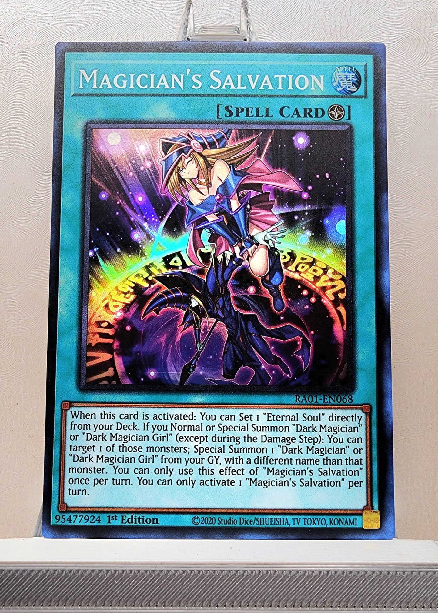 Yugioh! 1x Magician's Salvation (RA01 - Super Rare) 1st Edition