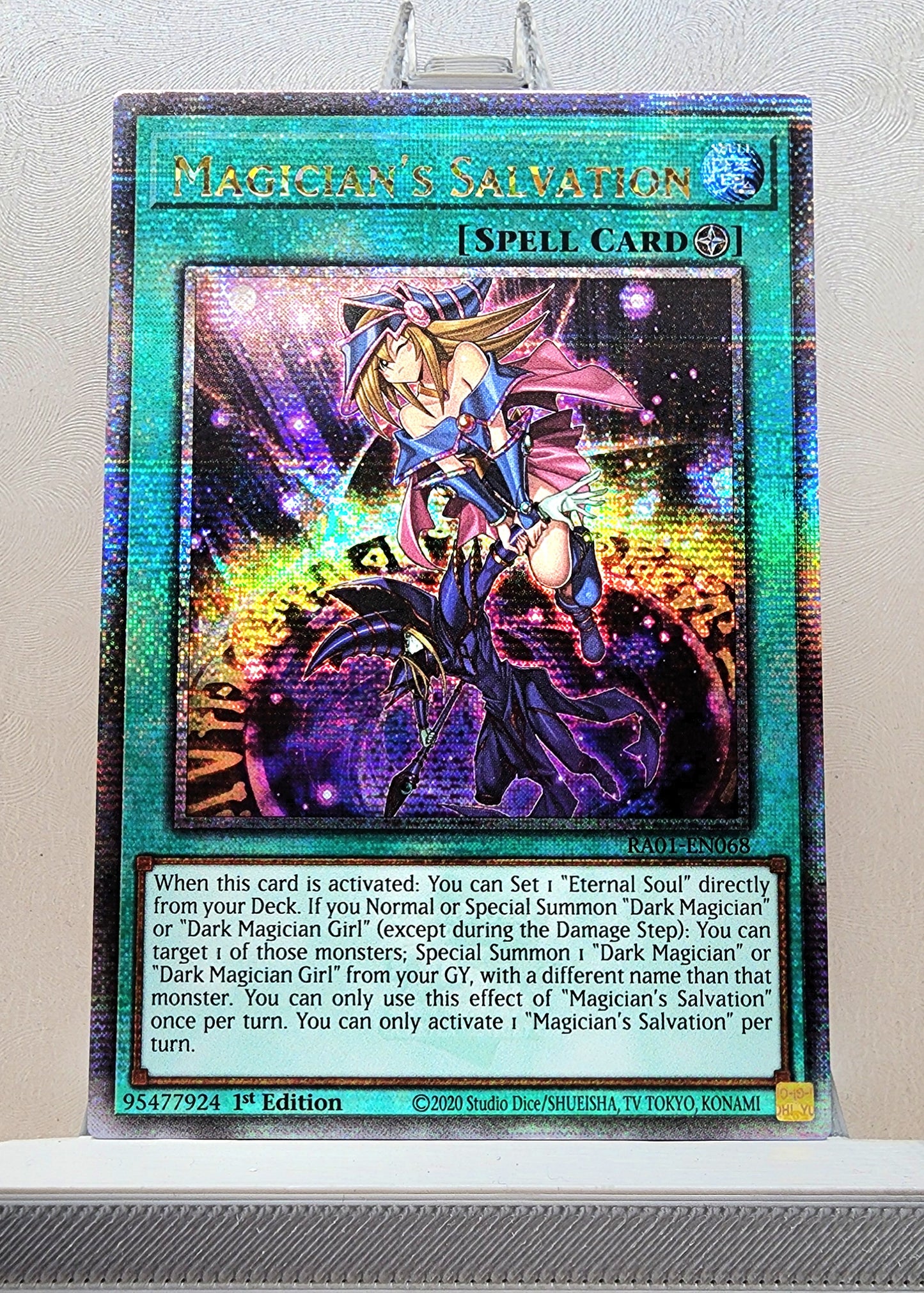 Yugioh! 1x Magician's Salvation (RA01 - Quarter Century Secret Rare) 1st Edition