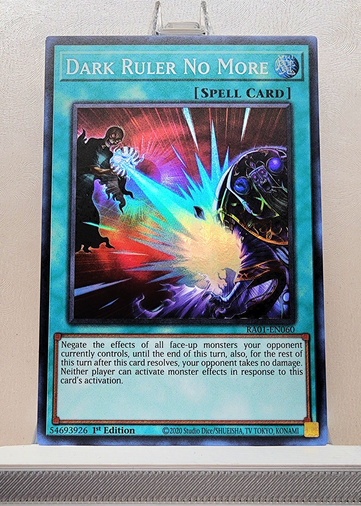 Yugioh! 1x Dark Ruler No More (RA01 - Super Rare) 1st Edition