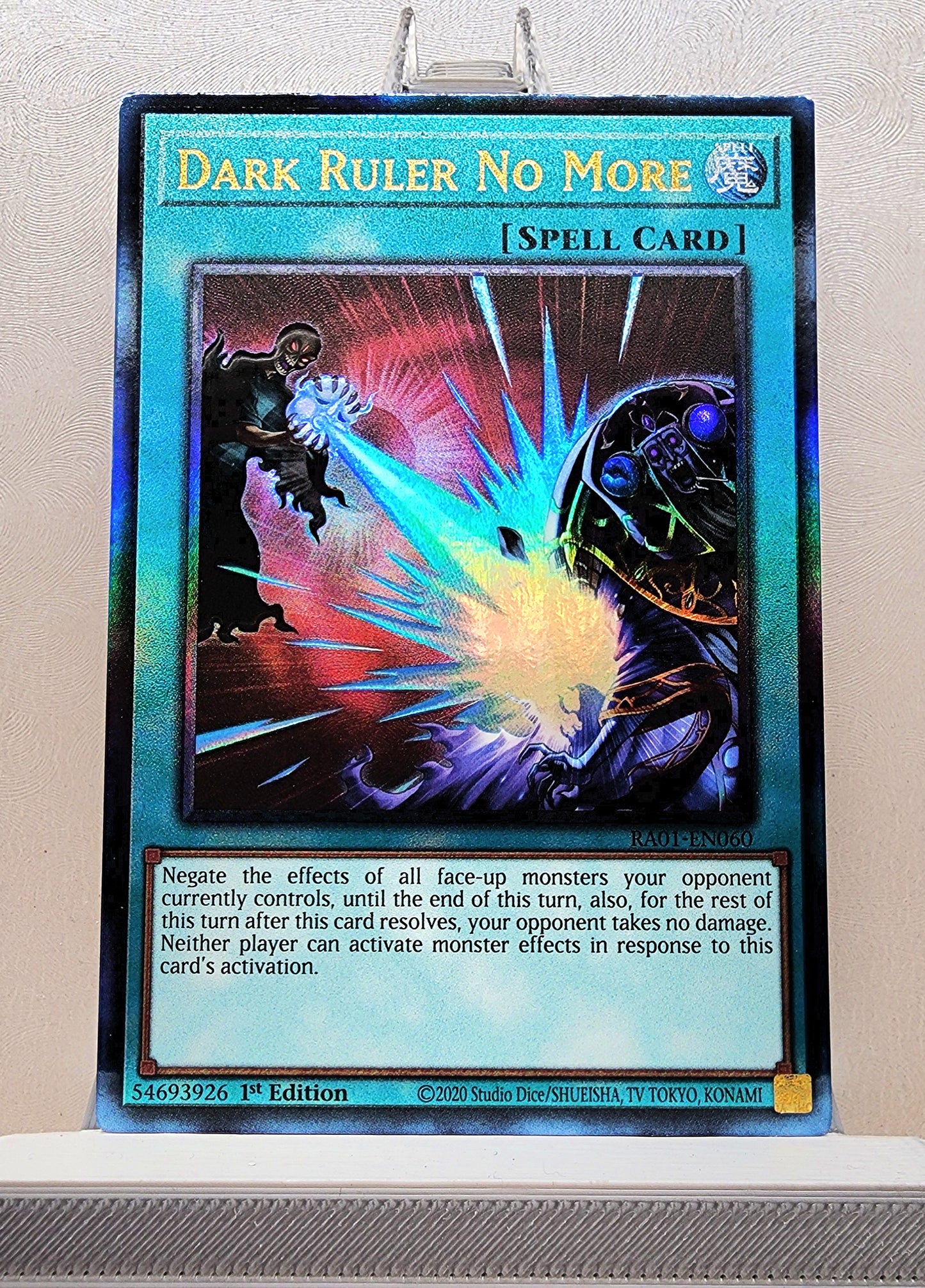 Yugioh! 1x Dark Ruler No More (RA01 - Prismatic Ultimate Rare) 1st Edition