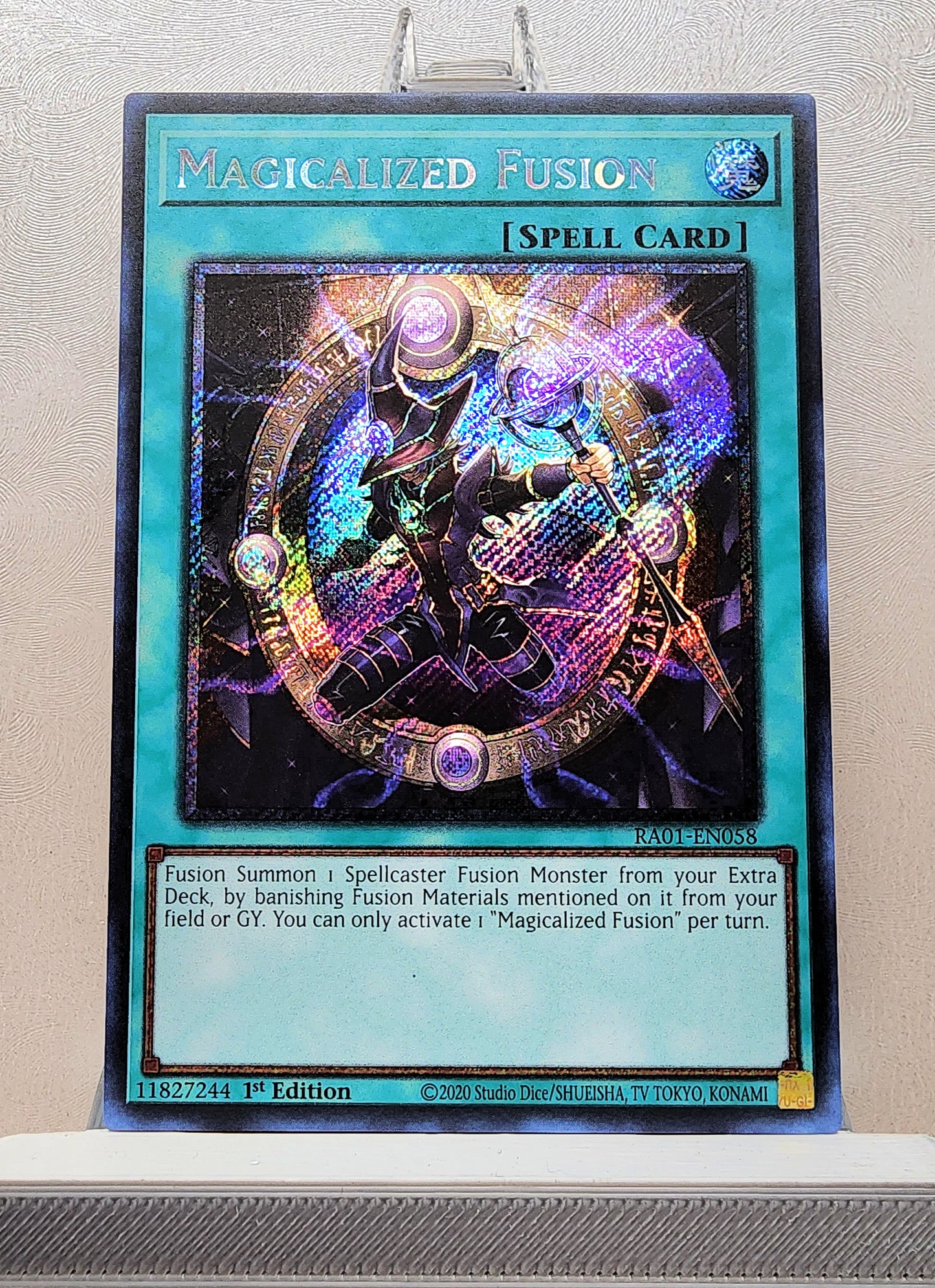 Yugioh! 1x Magicalized Fusion (RA01 - Platinum Secret Rare) 1st Edition