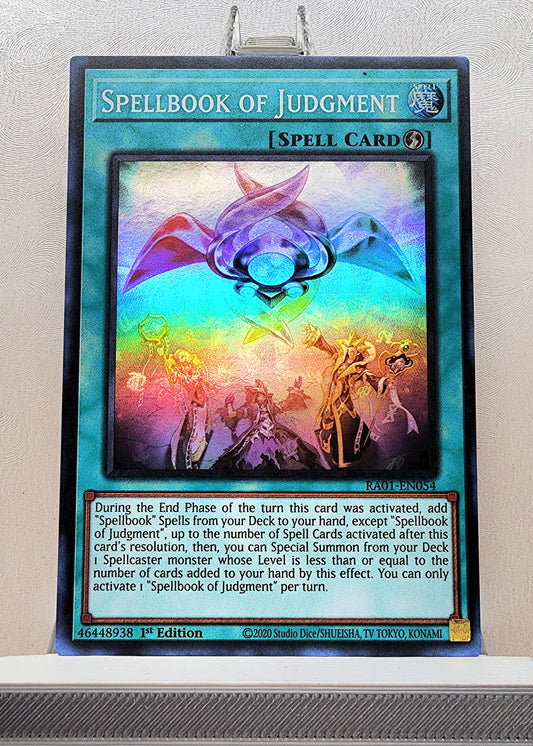 Yugioh! 1x Spellbook of Judgment (RA01 - Super Rare) 1st Edition