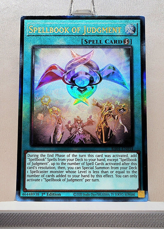 Yugioh! 1x Spellbook of Judgment (RA01 - Prismatic Ultimate Rare) 1st Edition