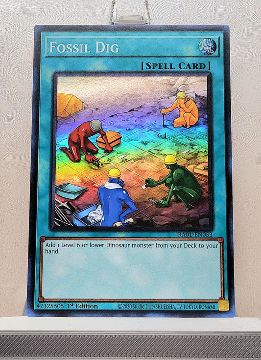 Yugioh! 1x Fossil Dig (RA01 - Super Rare) 1st Edition