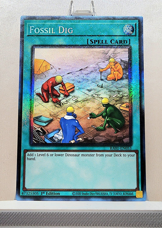 Yugioh! 1x Fossil Dig (RA01 - Prismatic Collectors Rare) 1st Edition