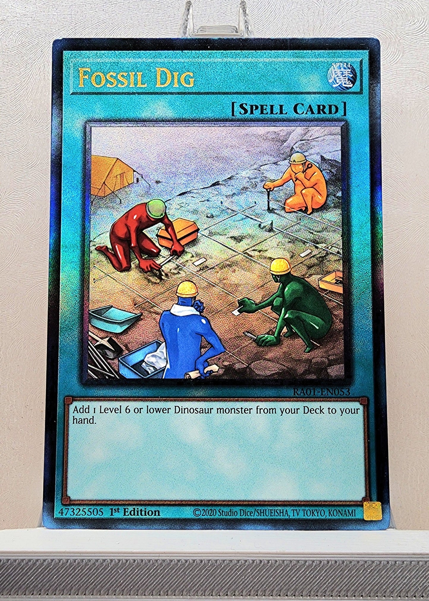 Yugioh! 1x Fossil Dig (RA01 - Prismatic Ultimate Rare) 1st Edition