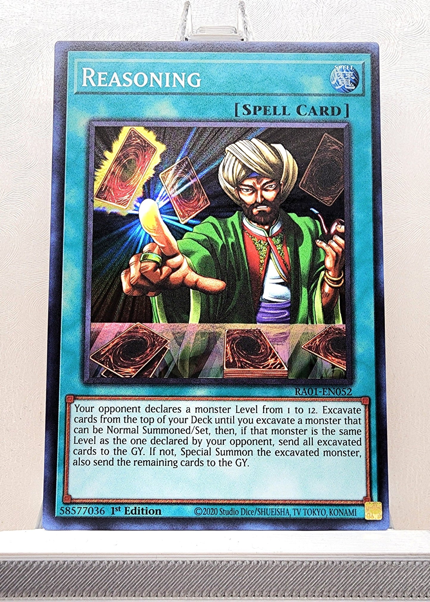 Yugioh! 1x Reasoning (RA01 - Super Rare) 1st Edition