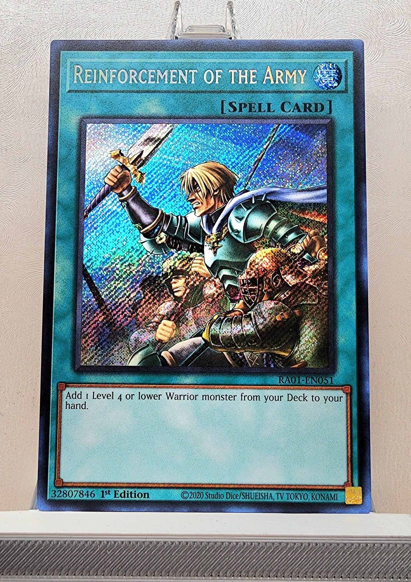 Yugioh! 1x Reinforcement of the Army (RA01 - Secret Rare) 1st Edition