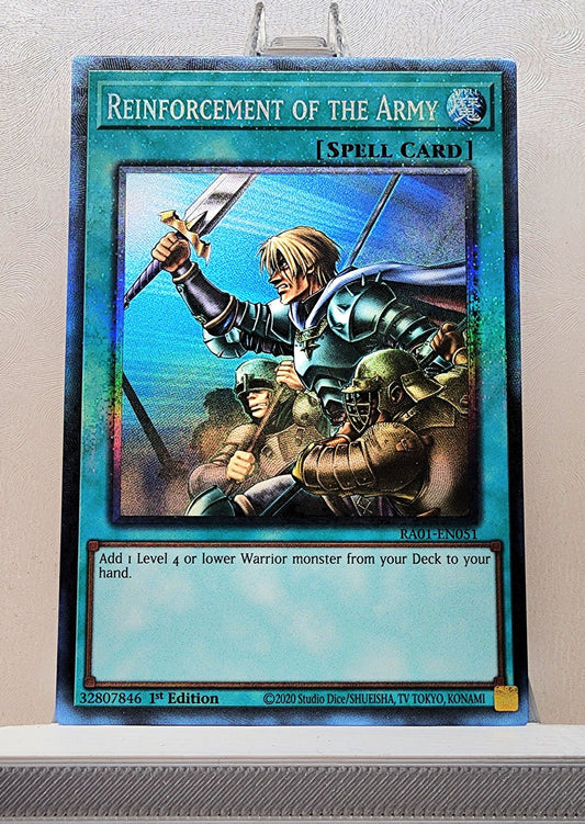 Yugioh! 1x Reinforcement of the Army (RA01 - Prismatic Collectors Rare) 1st Edition