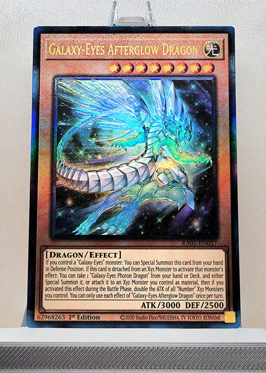 Yugioh! 1x Galaxy-Eyes Afterglow Dragon (RA01 - Prismatic Ultimate Rare) 1st Edition