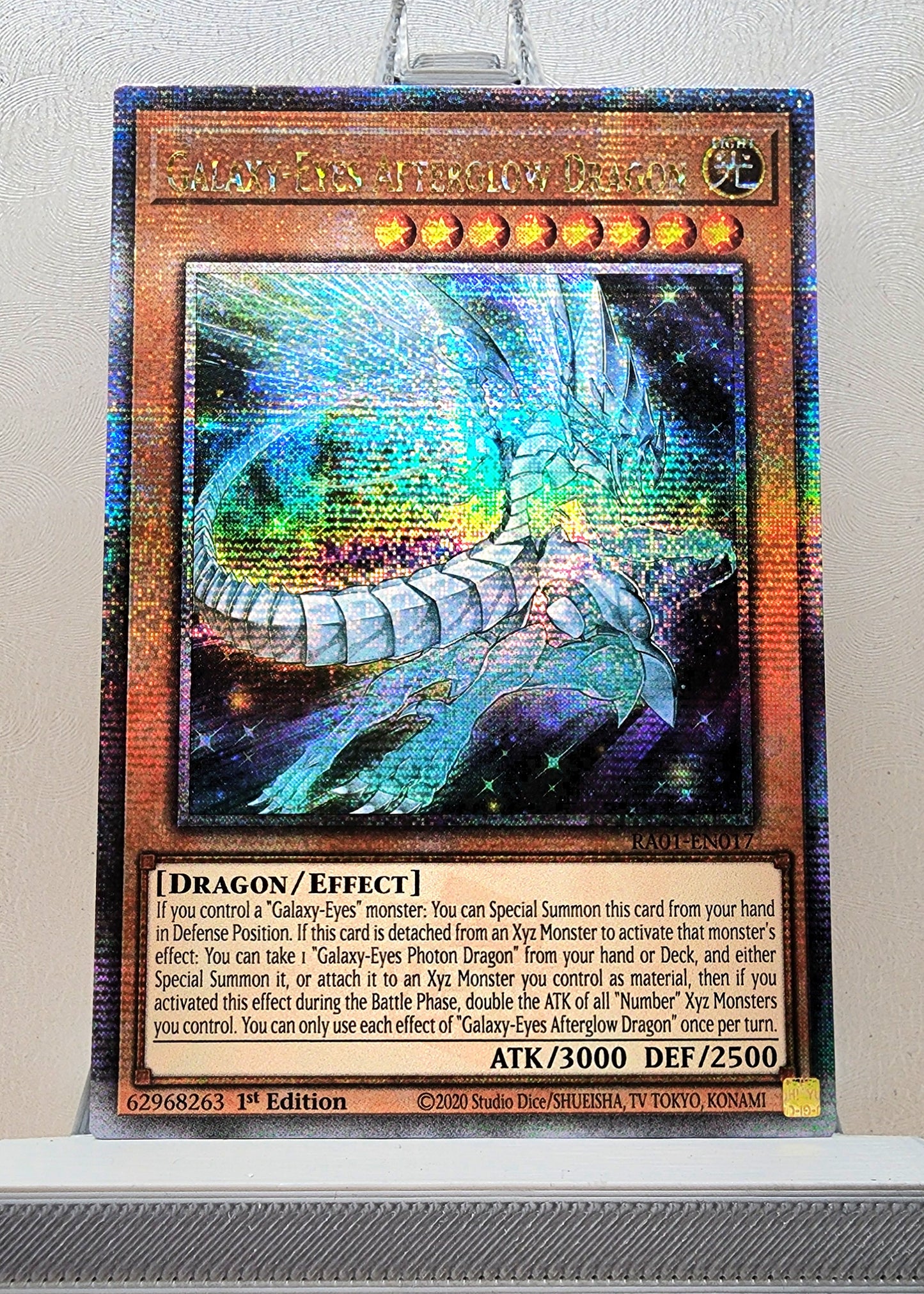 Yugioh! 1x Galaxy-Eyes Afterglow Dragon (RA01 - Quarter Century Secret Rare) 1st Edition