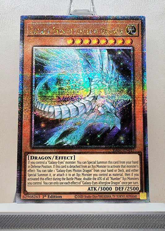 Yugioh! 1x Galaxy-Eyes Afterglow Dragon (RA01 - Quarter Century Secret Rare) 1st Edition