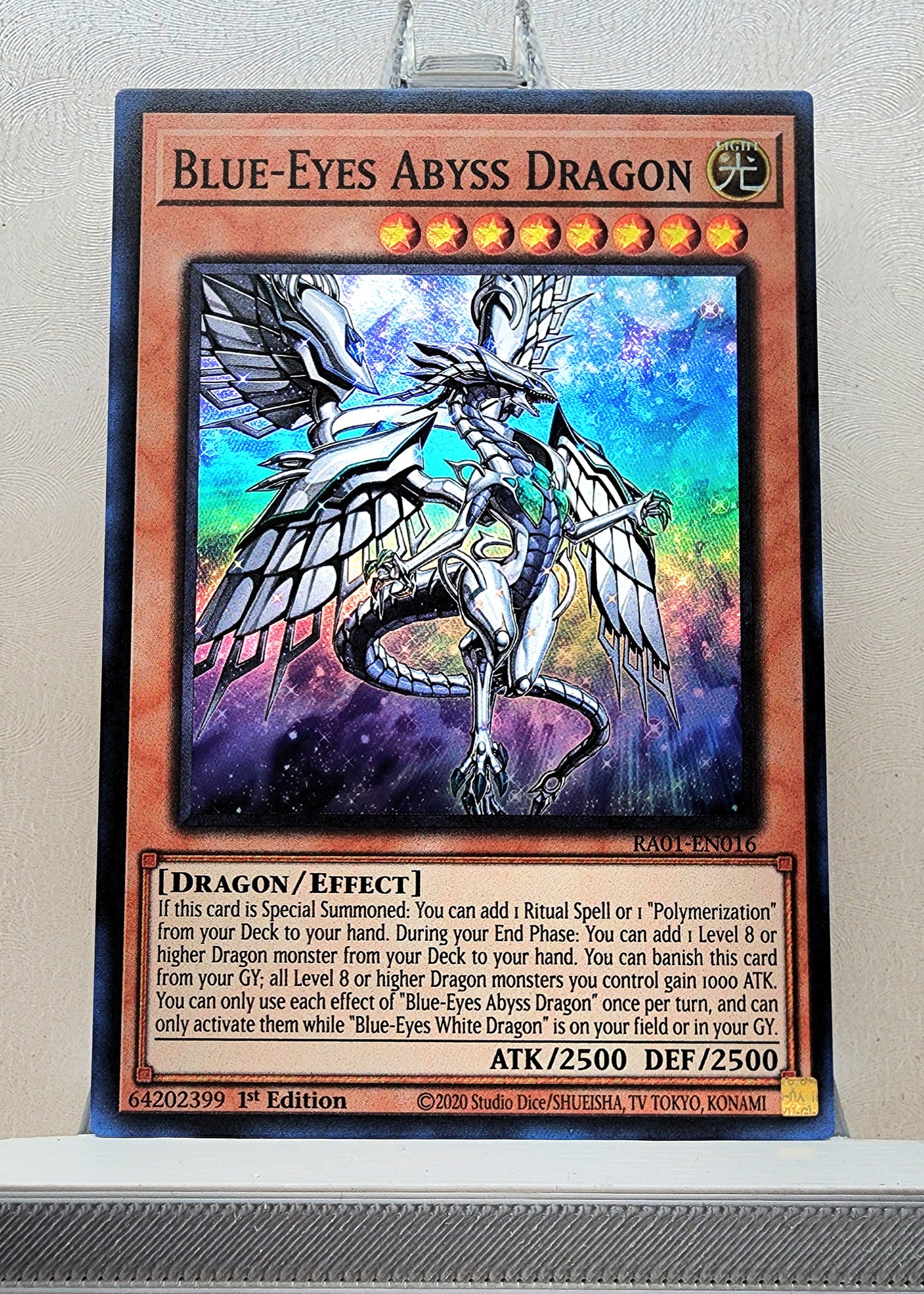 Yugioh! 1x Blue-Eyes Abyss Dragon (RA01 - Super Rare) 1st Edition