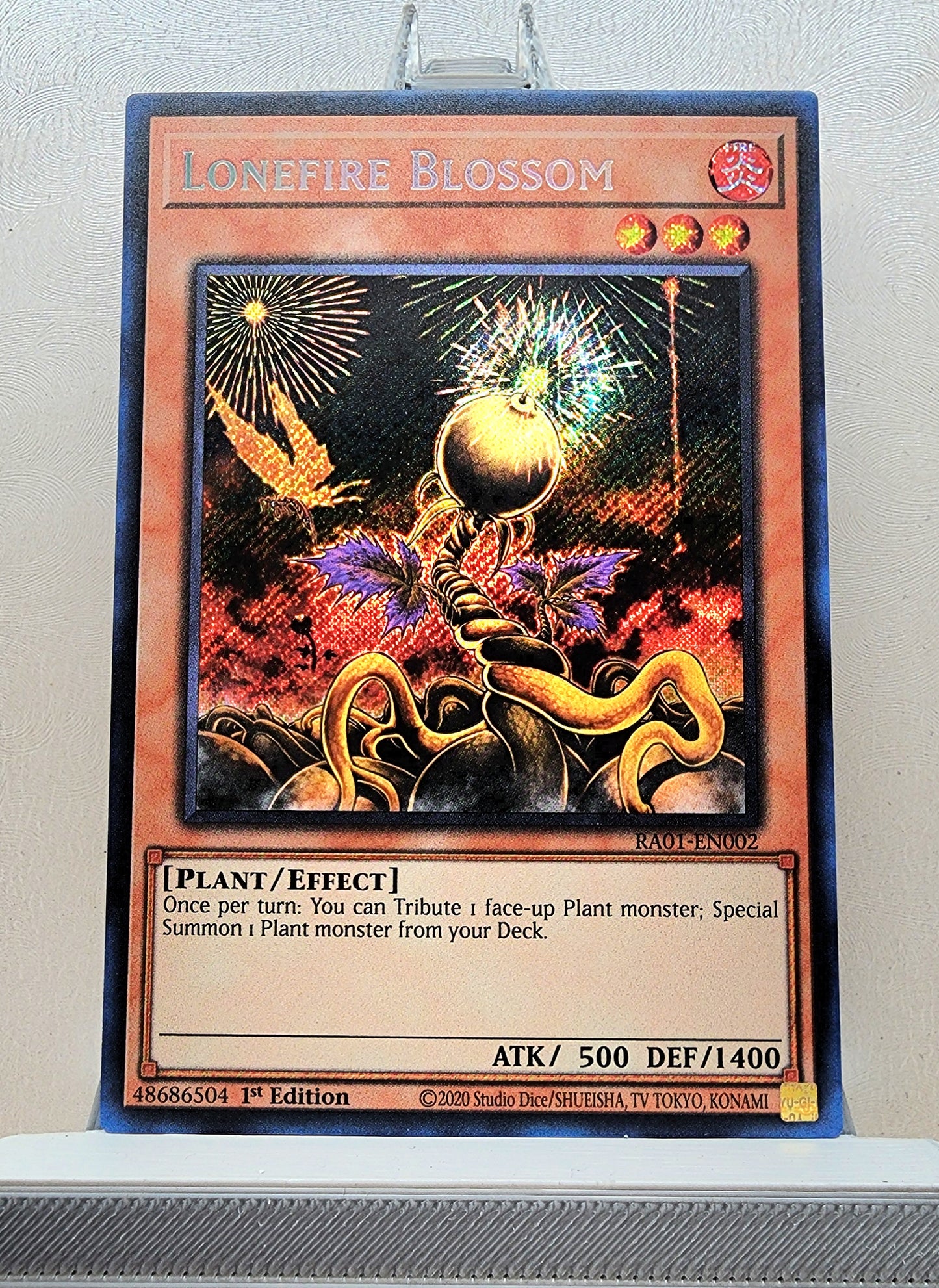 Yugioh! 1x Lonefire Blossom (RA01 - Secret Rare) 1st Edition