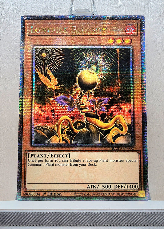 Yugioh! 1x Lonefire Blossom (RA01 - Quarter Century Secret Rare) 1st Edition