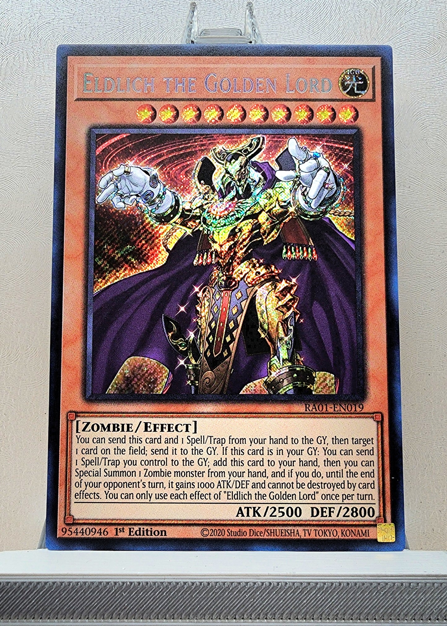 Yugioh! 1x Eldlich the Golden Lord (RA01 - Secret Rare) 1st Edition