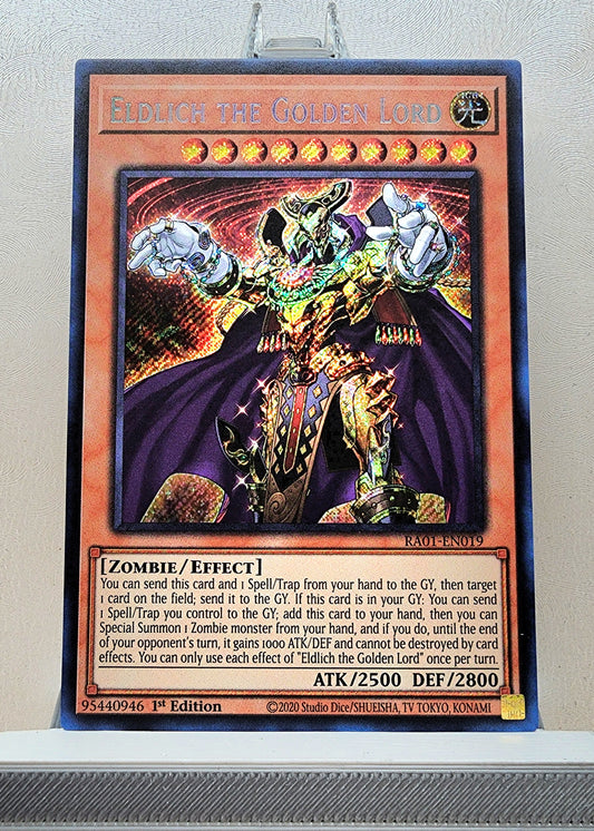 Yugioh! 1x Eldlich the Golden Lord (RA01 - Secret Rare) 1st Edition