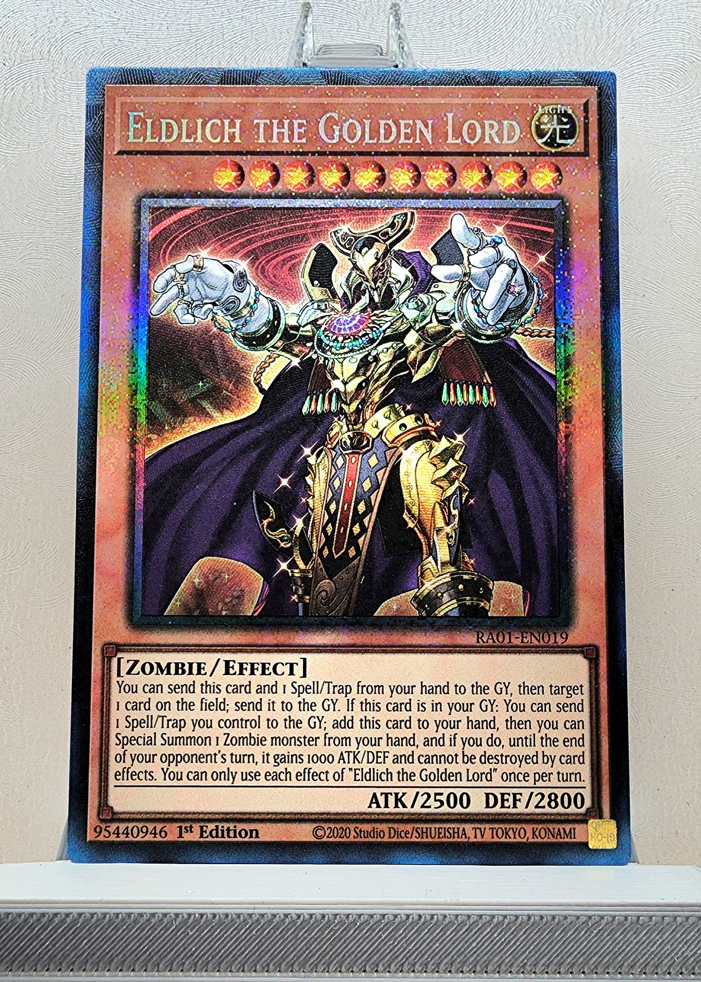 Yugioh! 1x Eldlich the Golden Lord (RA01 - Prismatic Collectors Rare) 1st Edition