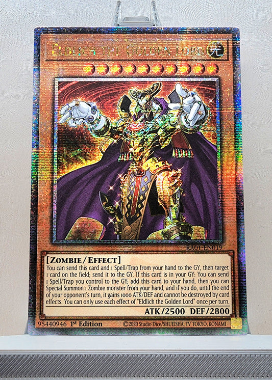 Yugioh! 1x Eldlich the Golden Lord (RA01 - Quarter Century Secret Rare) 1st Edition