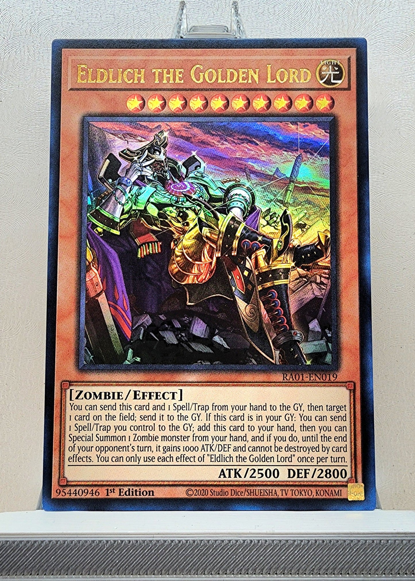 Yugioh! 1x Eldlich the Golden Lord Alt Art (RA01 - Ultra Rare) 1st Edition