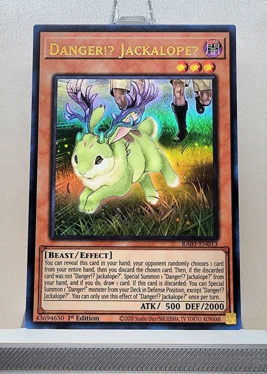 Yugioh! 1x Danger Jackalope (RA01 - Ultra Rare) 1st Edition