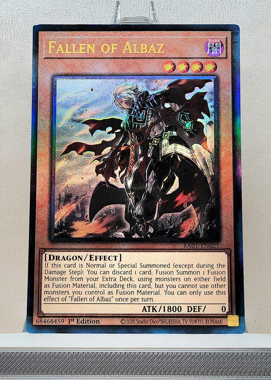 Yugioh! 1x Fallen of Albaz (RA01 - Prismatic Ultimate Rare) 1st Edition