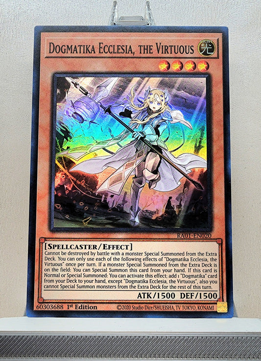 Yugioh! 1x Dogmatika Ecclesia, the Virtuous (RA01 - Super Rare) 1st Edition