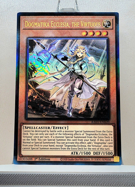 Yugioh! 1x Dogmatika Ecclesia, the Virtuous (RA01 - Prismatic Ultimate Rare) 1st Edition